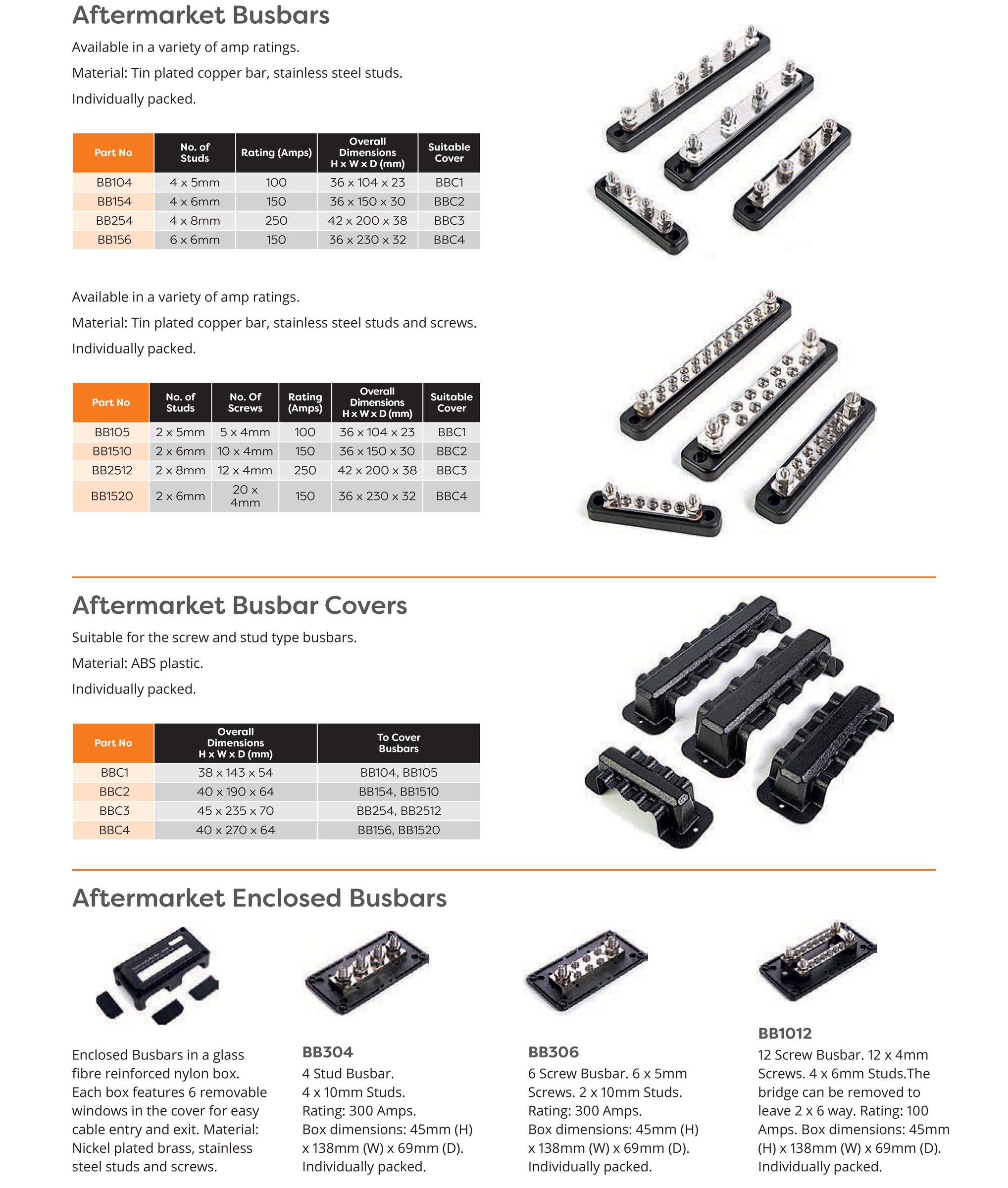 Aftermarket Busbars