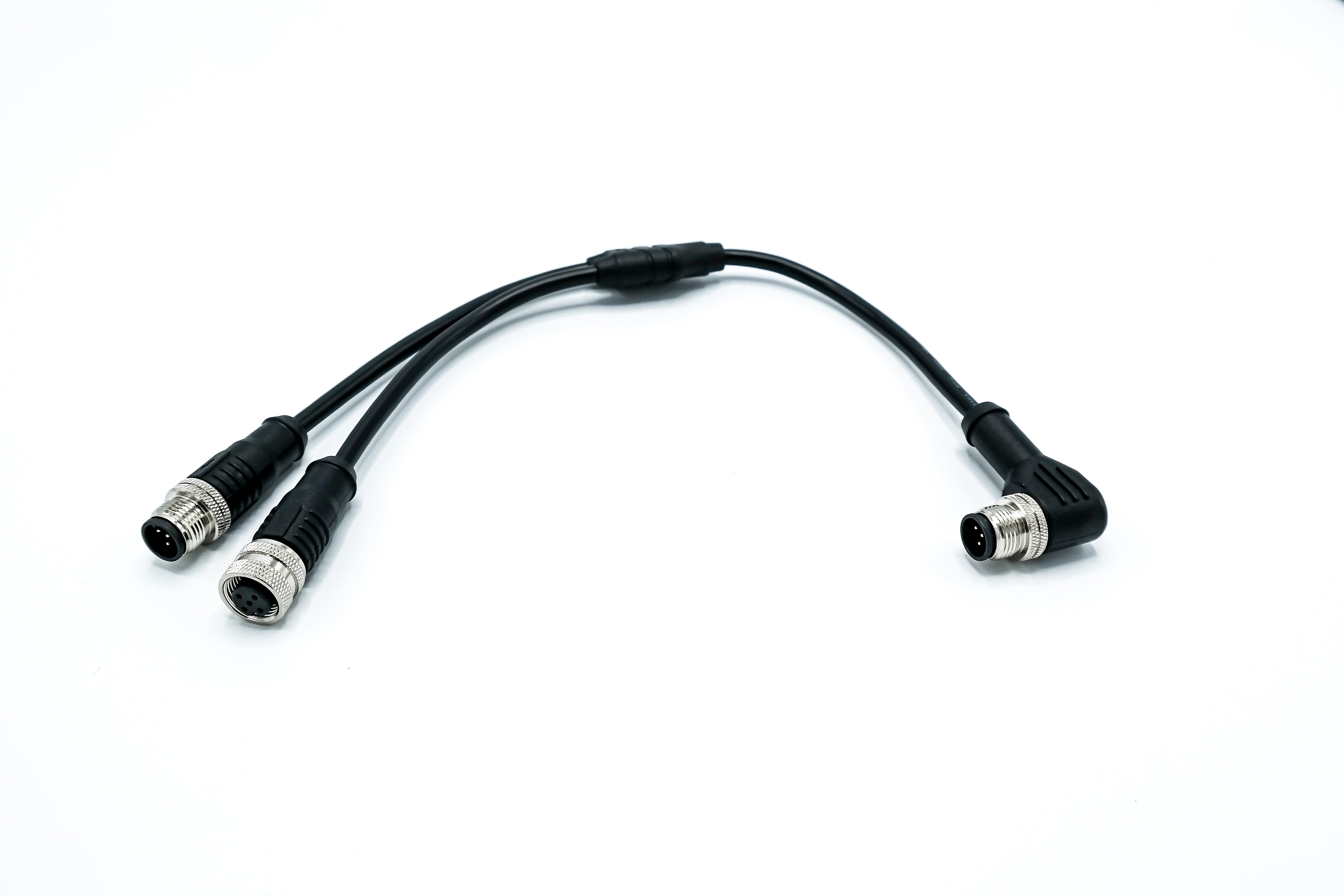CAN DNV 0.2m Y-split Angled Male to straight Male-Female