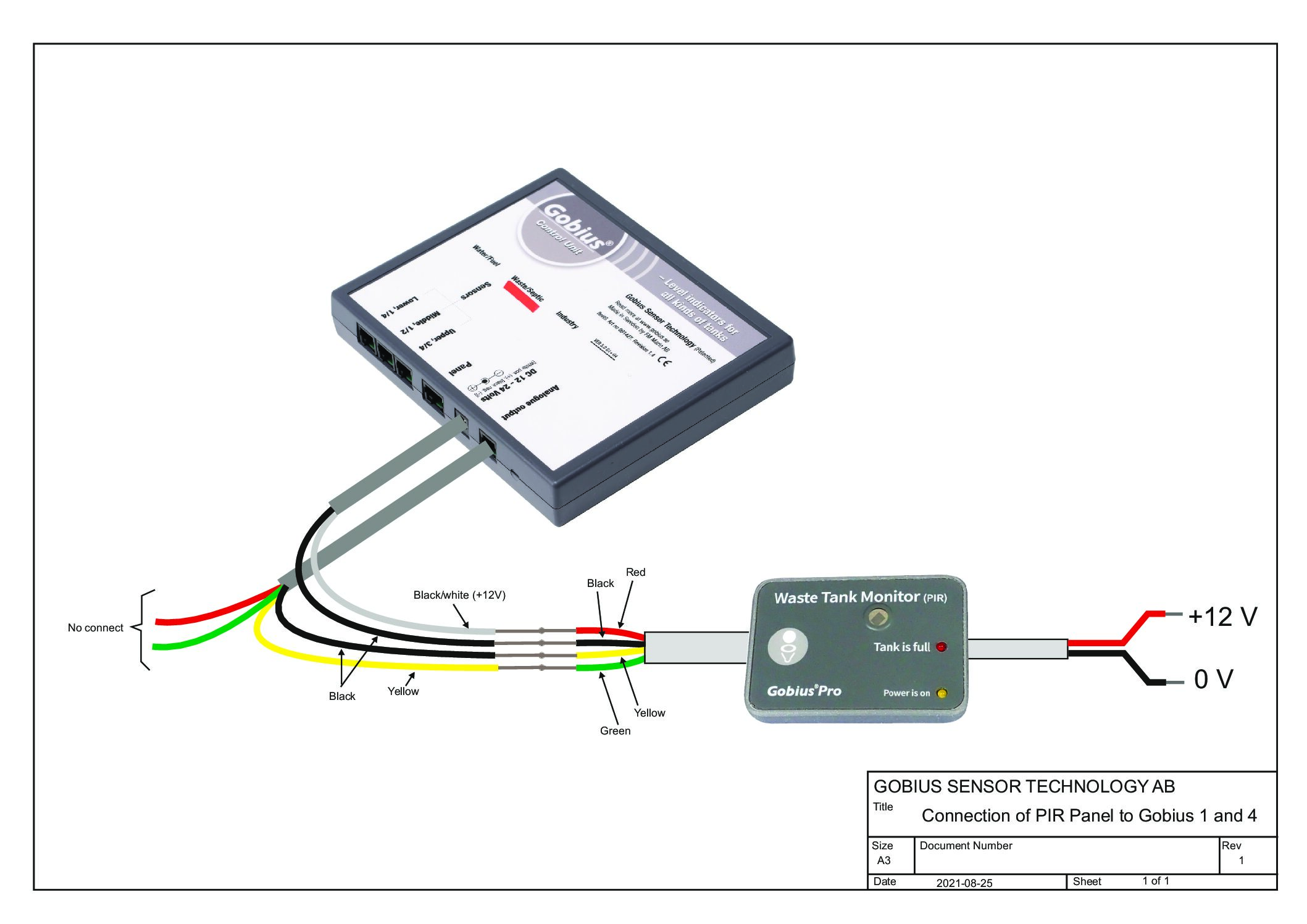 Gobius PIR Overfill Alarm Panel — 12 V — image 3