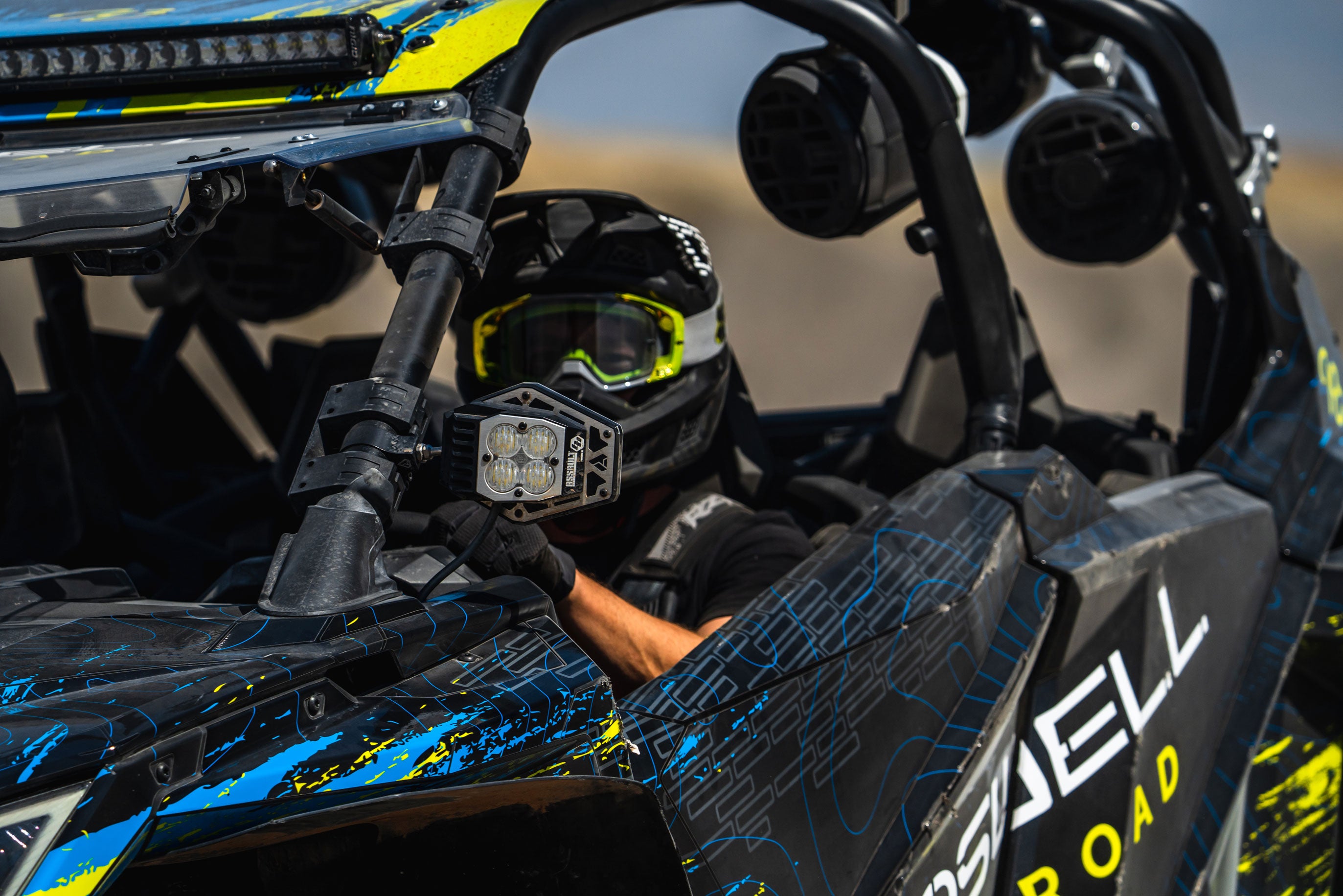 Roswell OFFROAD Firefly 6.5" Cage Speaker Package w/ RGB Remote — image 6