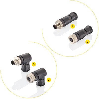 M12 Field-Attachable Connectors